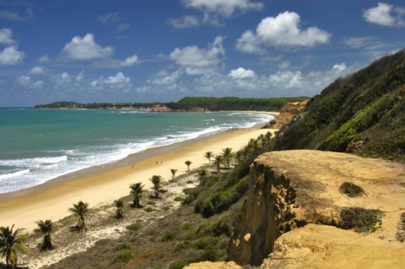 brasilien pipa strand steine