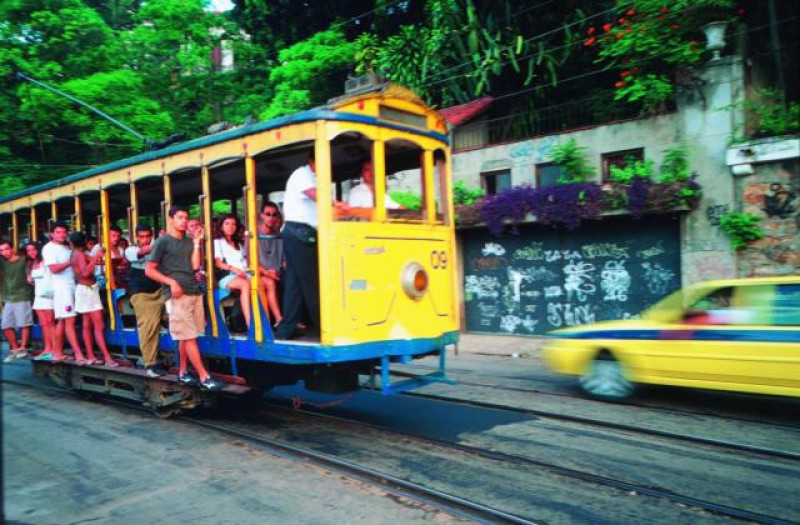 brasilien rio de janeiro santa teresa bahn