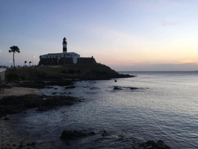 brasilien salvador farol da barra abend